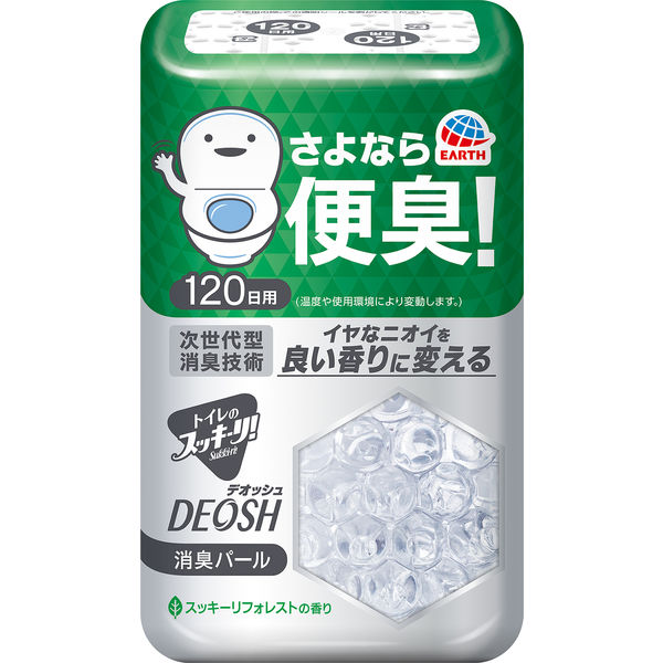 アース製薬 トイレのスッキーリ！Sukkiーri！ DEOSH 消臭パール スッキーリフォレストの香り 230g（直送品）