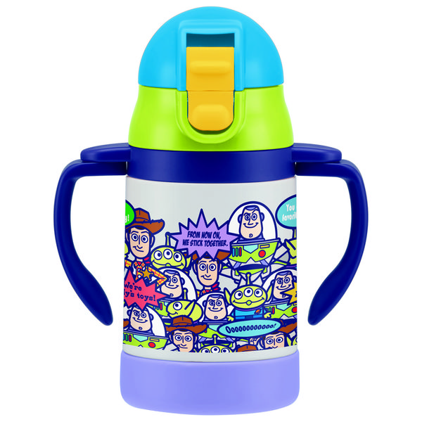 スケーター 超軽量両手ストローステンボトル トイストーリー STWM3 4973307347115 240ML×2点セット（直送品）