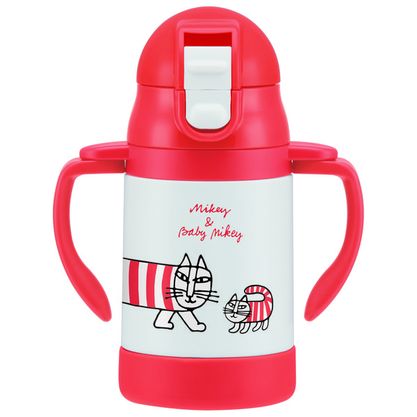 スケーター 超軽量両手ストローステンボトル リサラーソン STWM3 4973307449130 240ML×2点セット（直送品）