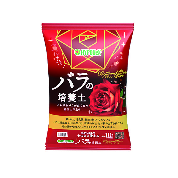 ハイポネックスジャパン ブリリアントガーデン バラの培養土 4977517038269 1セット(10L×4点セット)（直送品）