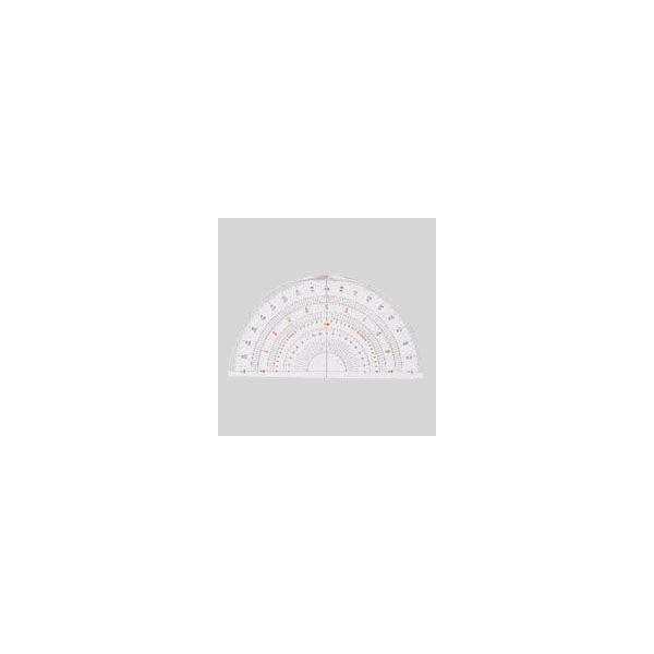 岡本製図器械 半円分度器　１５ｃｍ B-15 (39-0015) 10枚（直送品）
