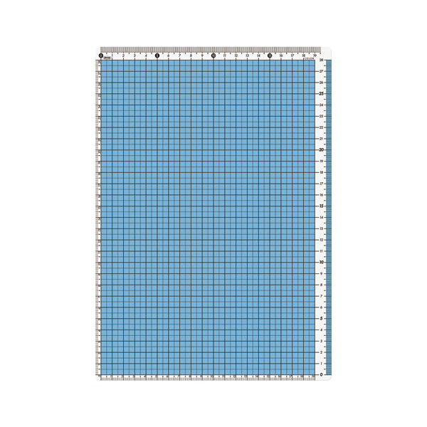 カラー方眼下敷　Ａ４判　ブルー CPK-A4-B 15枚 共栄プラスチック（直送品）