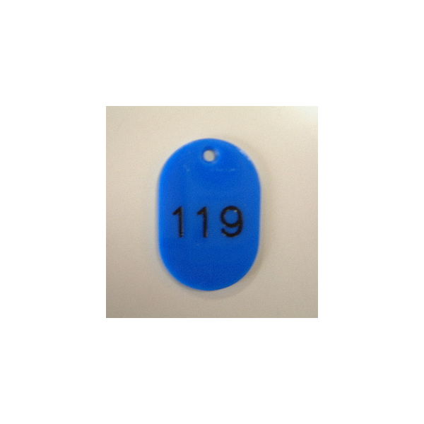 クラウングループ 番号札　番号入〔小１０１ー２００〕　青 CR-BG32-BL 1セット（直送品）