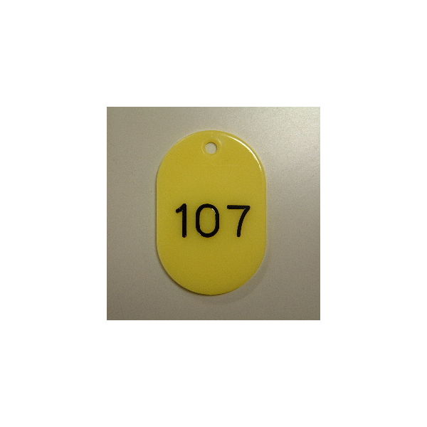 クラウングループ 番号札　番号入〔大１０１ー１５０〕　黄 CR-BG43-Y 1セット（直送品）