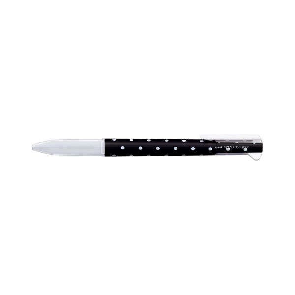 三菱鉛筆 スタイルフィット３色ホルダードット黒 UE3H208D.24 15本（直送品）
