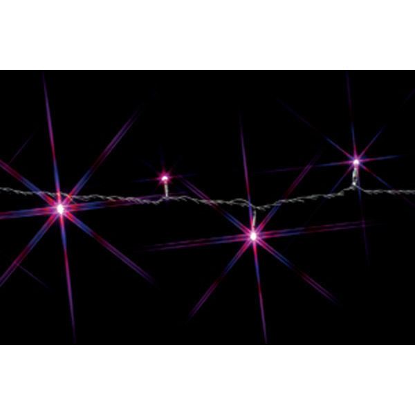 【イルミネーション】 LEDストリング 長さ10m ピンク・ピンク SJ-E05-10PP 1個 ジェフコム（直送品）
