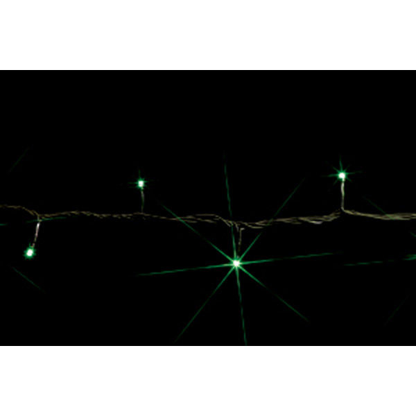 【イルミネーション】 LEDストリング 長さ2.5m 緑・緑 SJ-E05-25GG 1個 ジェフコム（直送品）