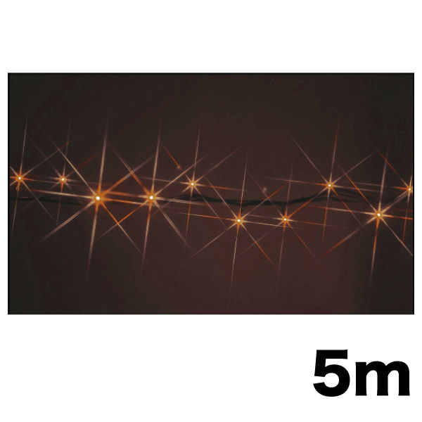 【イルミネーション】 LEDストリング ハイグレード 長さ5m オレンジ・オレンジ SJ-E05HG-05DD 1個 ジェフコム（直送品）