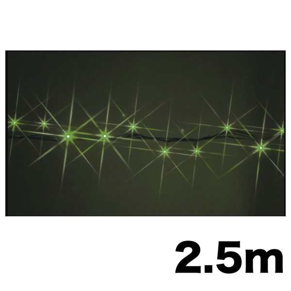 【イルミネーション】 LEDストリング HG 2.5m ミントグリーン・ミントグリーン SJ-E05HG-25MM 1個（直送品）