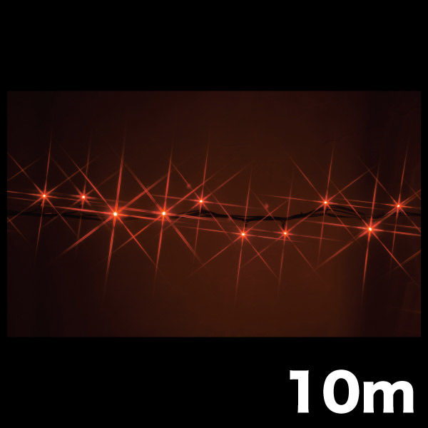 【イルミネーション】 LEDストリングNH 長さ10m 赤・赤 SJ-NH05-10RR 1個 ジェフコム（直送品）