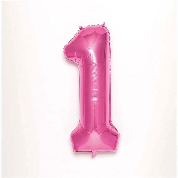 いろは出版 NUMBER BALLOON ナンバー【1】バルーン ピンク SFNP-01 1セット（2個）（直送品）