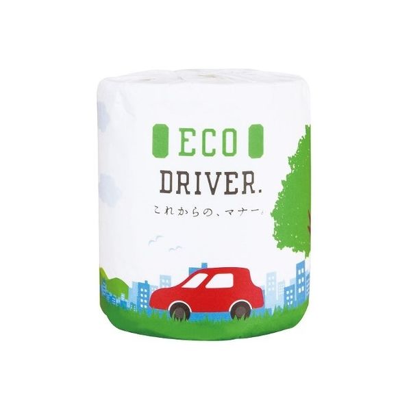 林製紙 (2966)ECO　DRIVER1ロール個包装トイレットペーパー 141924 1箱（100個入り）（直送品）