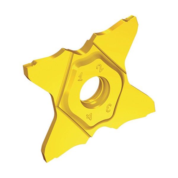 TAEGUTEC クアッドラッシュ 突切加工用チップ TQC 34-2.00-6R TT9080 1セット(5個)（直送品）