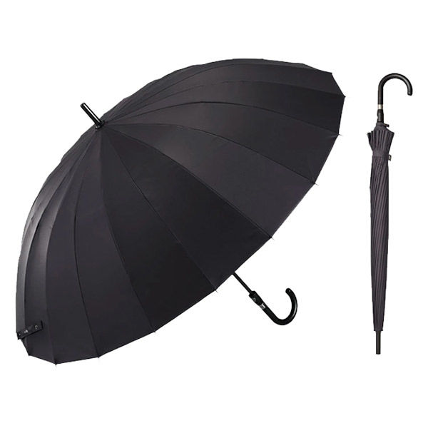 ウォーターフロント 富山サンダー20本骨 ブラック U165-0890BK1-B3 1セット（直送品）