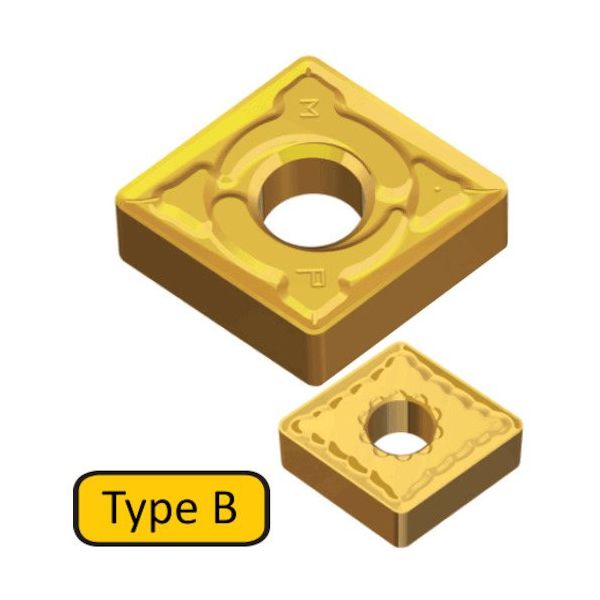 TAEGUTEC 旋削加工用チップ Tーターン CVD CNMG 120408 MP TT5100 1セット(10個)（直送品）