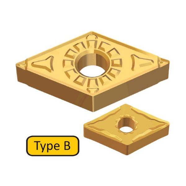 TAEGUTEC 旋削加工用チップ Tーターン サーメット DNMG 150404 FG PV3010 1セット(10個)（直送品）