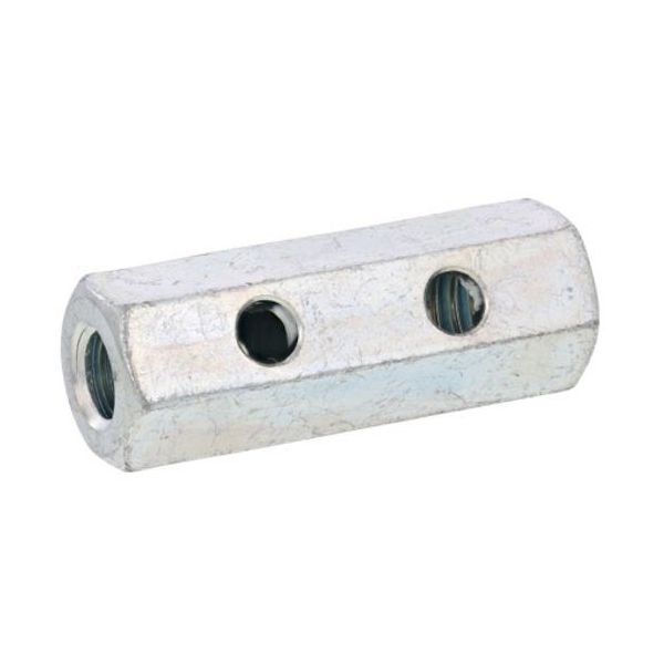 SUNCO 三価ホワイト 横穴付き異径高ナット B=17 3/8ー1/2X50 (50本入) N0-00-0H42-8030-4050-03（直送品）