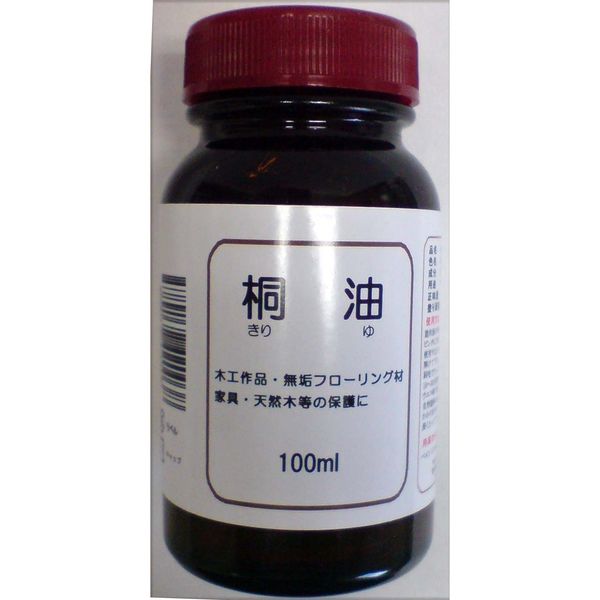 【木材保護】 中部サンデー販売 木部用天然オイル 桐油　2本（100mlｘ2）（直送品）