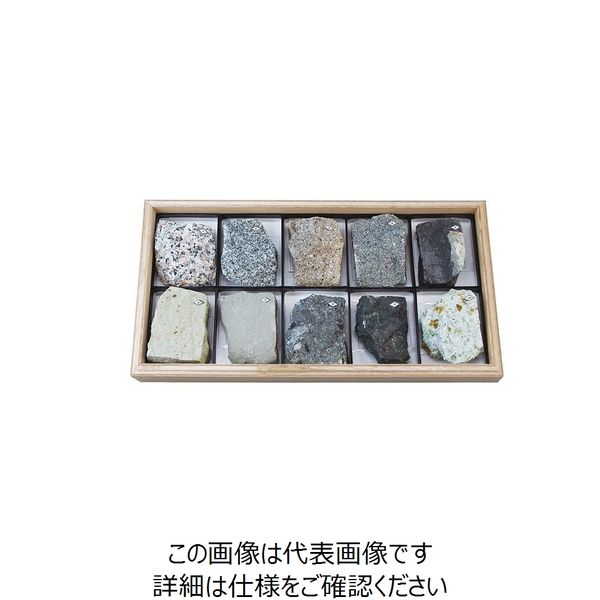 ナリカ 火成岩・堆積岩標本 IAR-10R 10種 L55-1608 1セット（直送品）