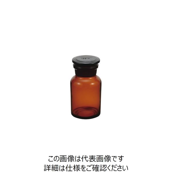 ナリカ 広口試薬びん (茶色) 30mL S75-1128-01 1セット(5個)（直送品）