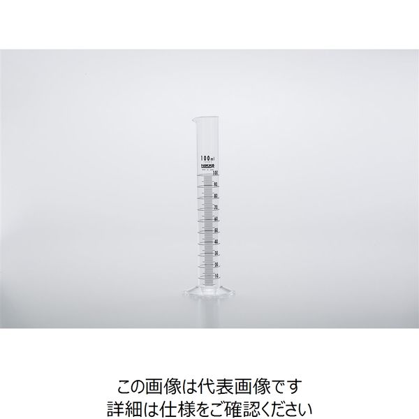 ナリカ メスシリンダー（ケミカルシリンダー）500ml 印刷目盛 プラスチック製 S75-2012-07 1セット（5個）（直送品）