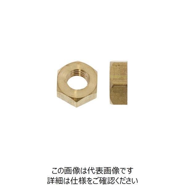 ファスニング J ニッケル 黄銅 六角ナット（並）（切削） M4 M00103100040000005 1箱（4000個）（直送品）