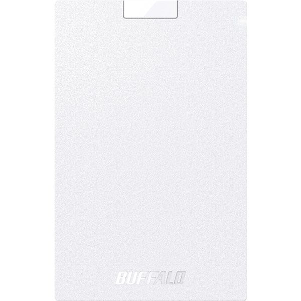 バッファロー ＵＳＢ３．２（Ｇｅｎ１）　ポータブルＳＳＤ　ＴｙｐｅーＡ　２．０ＴＢ　ホワイト SSD-PG2.0U3-WC 1台（直送品）