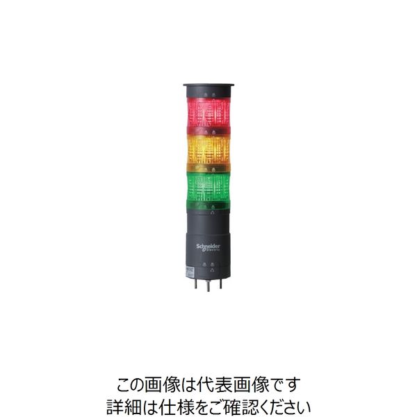 シュナイダー 赤橙緑 φ60 積層式LED表示灯 直取付 XVU6B3ROGW 856-8020（直送品）
