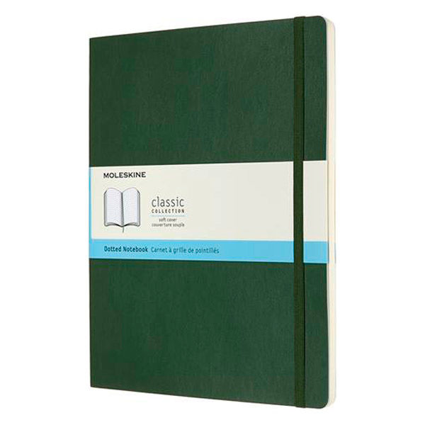 モレスキン クラシック ノートブック ソフト （ドット方眼） XL マートルグリーン QP624K15 1冊（直送品）