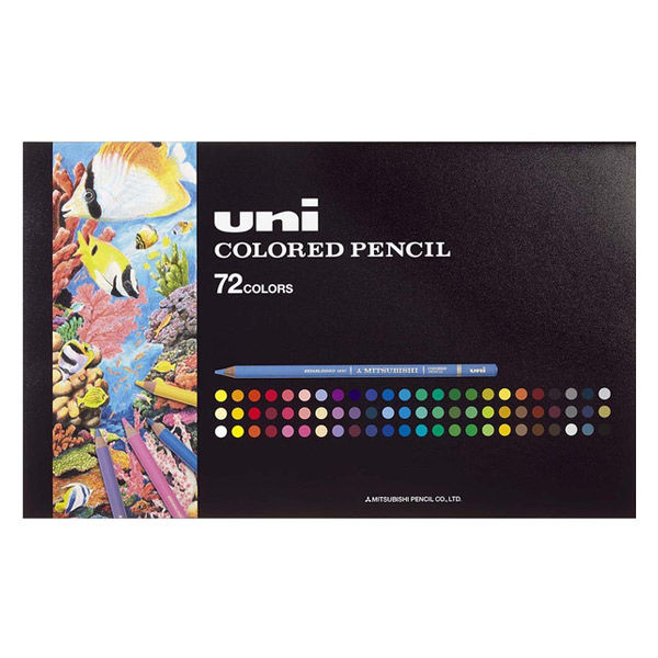 三菱鉛筆 色鉛筆 ユニカラー 72色セット UC72CN2 1セット（直送品 
