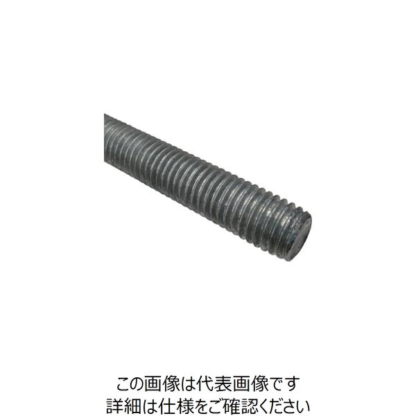 コノエ 寸切ボルト 鉄 ドブ(溶融亜鉛メッキ) 12×80 ZB-SS-HDZ-1280 1セット(20本) 241-4807（直送品）