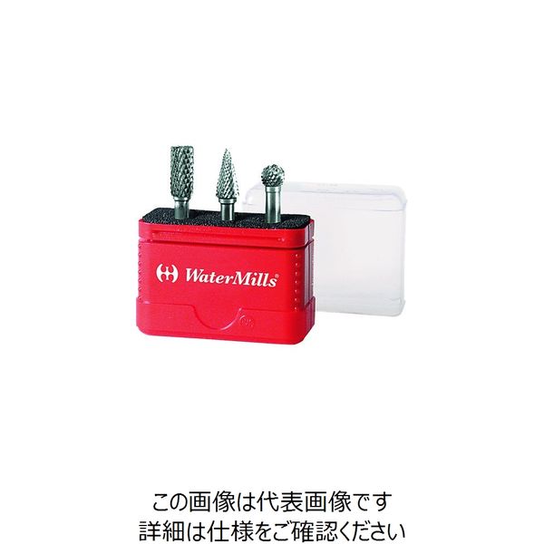 ノガ・ウォーターズ ウォーターミルズ WMノンコート超硬ロータリーバーセット 6mm軸 ミニボックス3本組 WMTCMSET3 1個（直送品）