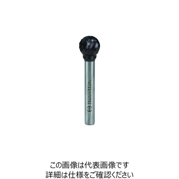 ウォーターミルズ WMTiCN超硬ロータリーバー タイプD φ6x5.4mm、6mm軸 WMD6060L05445C 1本（直送品）