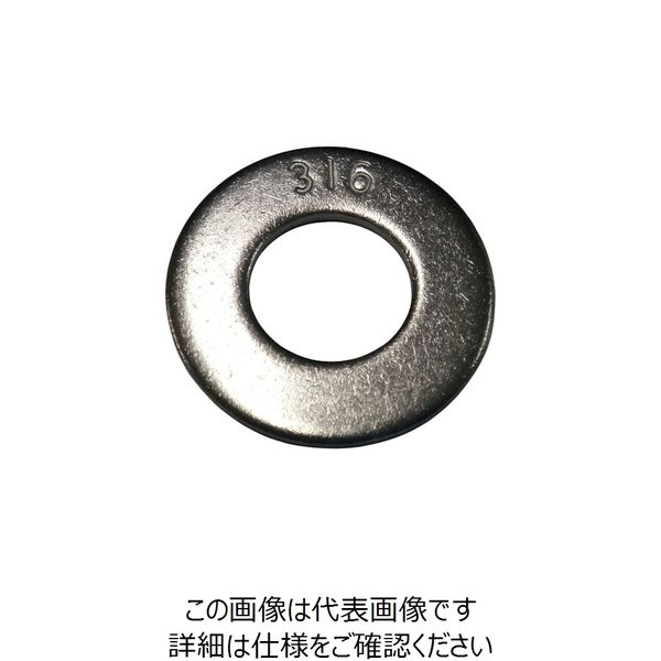 コノエ ワッシャー JIS SUS316 8×18×1.2 WJ-316-8-18-1.2K 1セット(100枚) 250-6078（直送品）