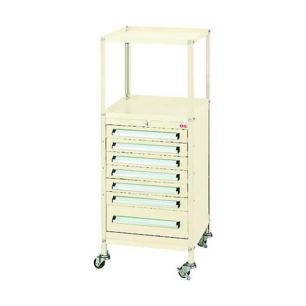 大阪製罐 OS ミゼットワゴン 間口244×奥行411×高さ1053mm WM8HG 1台 152-0401（直送品）