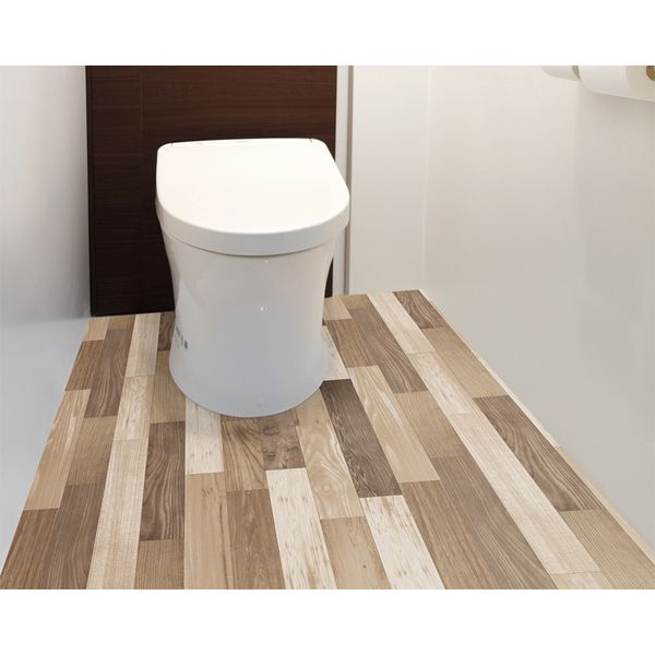 明和グラビア トイレの床模様替えシート　BKTY-90200　ライトブラウン 4977932213074 1枚（直送品）