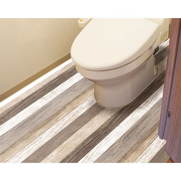 明和グラビア トイレの床模様替えシート　BKTSW-90200　グレー 4977932213098 1枚（直送品）