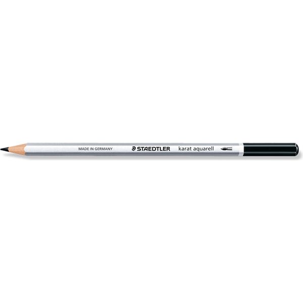 ステッドラー カラト　アクェレル　水彩色鉛筆　ブラック 125-9 6本（直送品）