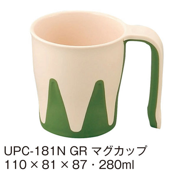 三信化工 マグカップ グリーン UPC-181N-GR（直送品）