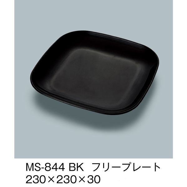 三信化工 フリープレート 黒 MS-844-BK 1セット（5個入）（直送品）