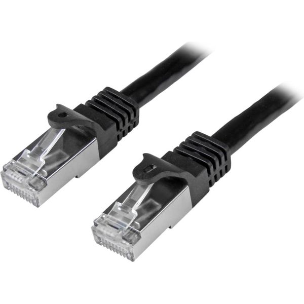 カテゴリ6 LANケーブル 0.5m ブラック ツメ折れ防止RJ45コネクタ