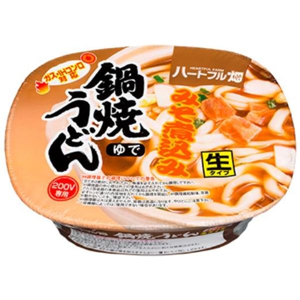 ハートフル畑 鍋焼きうどん みそ煮込み 1箱（12個入）（直送品）