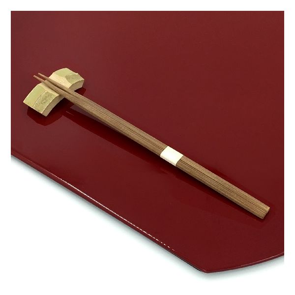 アステップ 最高級箸「持て成し箸」 竹一番 先細帯付燻　23.5cm 222 1小箱