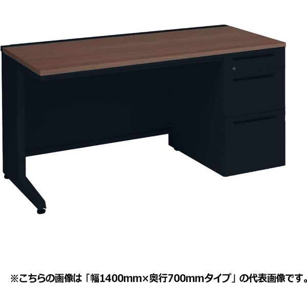 オカムラ アドバンス 片袖机 3段（B5） 引出し付 標準 幅1200×奥行600×高さ720mm 3V1NCJ MK59 1台（直送品） - アスクル