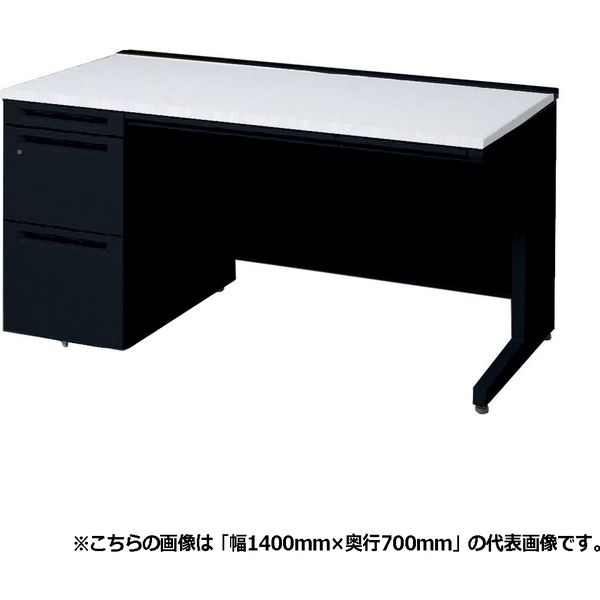 オカムラ アドバンス 片袖机 3段 引出し付 標準 幅1100×奥行700×高さ720mm 3V1TAK MK61 1台（直送品） 59,720円