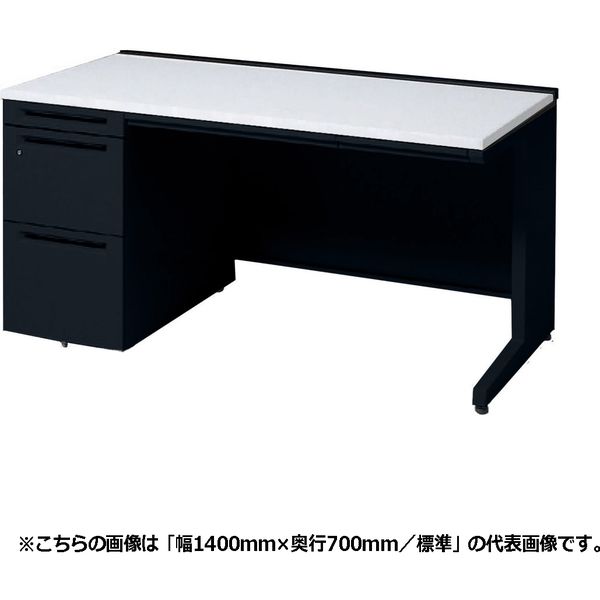 オカムラ アドバンス 片袖机 3段 引出し付 コンセント（別売）対応 幅1000×奥行600×高さ720mm 3V1TNL MK61 1台（直送品）