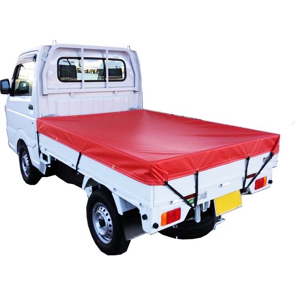 カワシマ盛工 シートマン 厚手ターポリントラックシート 軽トラック用 レッド STA-RE（直送品）