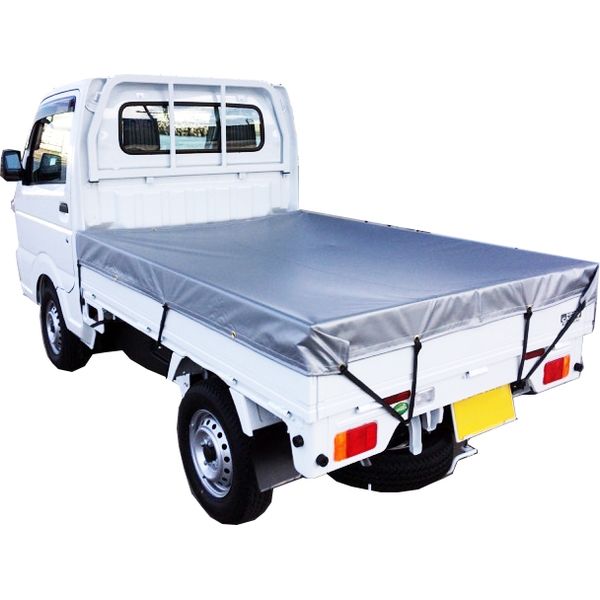 カワシマ盛工 シートマン 厚手ターポリントラックシート 軽トラック用 シルバー STA-SI（直送品）