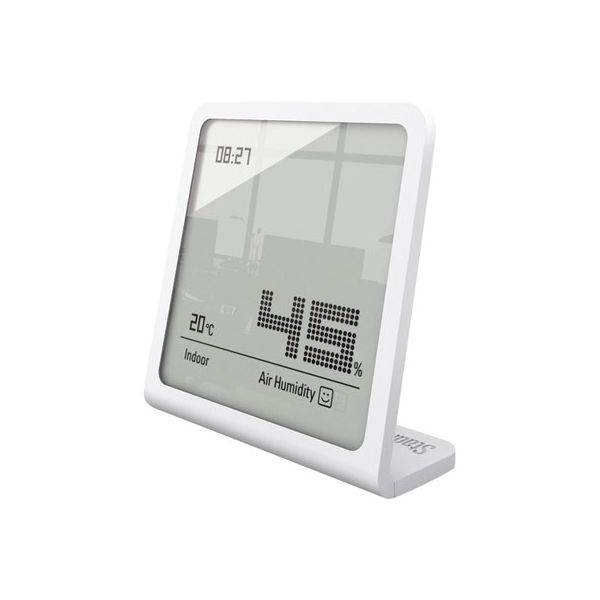 アントレックス Stadler Form デジタル温湿度計つき時計 Selina ハイグロメーター クロック ホワイト 2675 1個（直送品）