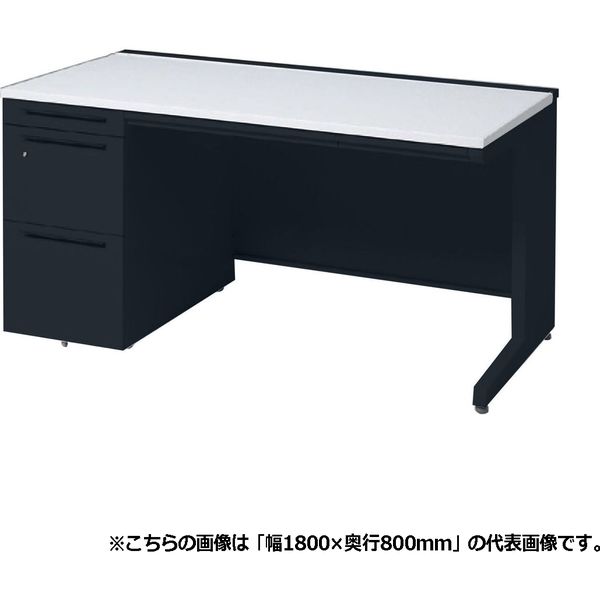 オカムラ アドバンスS 片袖机 3段 引出し付 幅1400×奥行700×高さ720mm 3VBTAH MK61 1台（直送品）